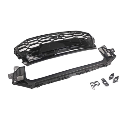 RSQ5 Style Front Honeycomb Mesh Grille Grill Per Audi Q5 SQ5 2021-2025