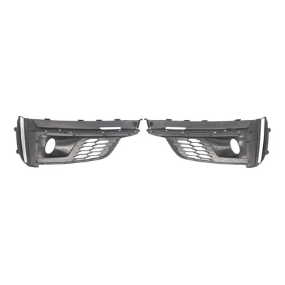 2PCS Front Bumper Fog Light Grille Cover Per Audi A5 S5 S-Line 2018-2019