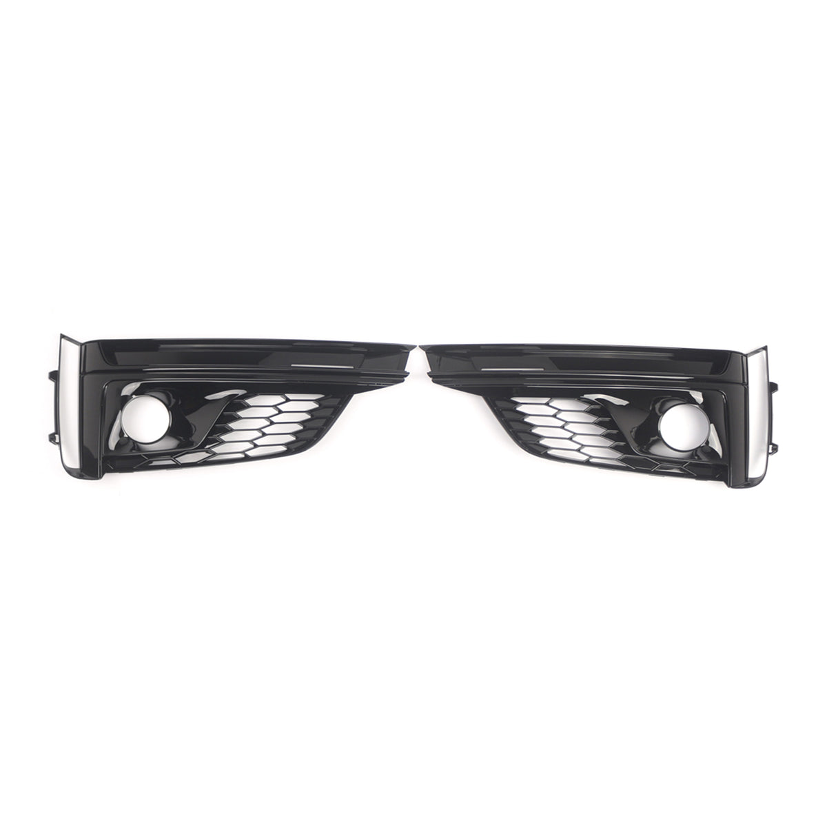 2PCS Front Bumper Fog Light Grille Cover Per Audi A5 S5 S-Line 2018-2019