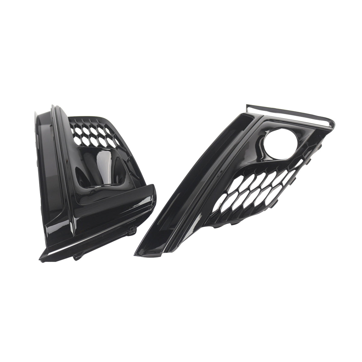 2PCS Front Bumper Fog Light Grille Cover Per Audi A5 S5 S-Line 2018-2019