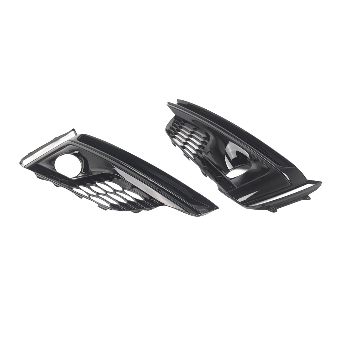 2PCS Front Bumper Fog Light Grille Cover Per Audi A5 S5 S-Line 2018-2019