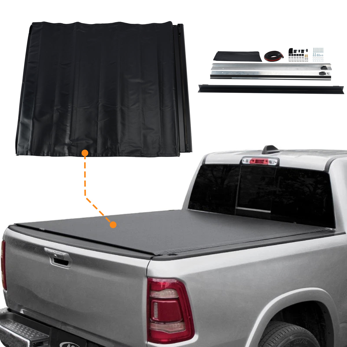 Copertura avvolgibile posteriore 22060209 per Hyundai Santa Cruz 22-26 4'3" Letto