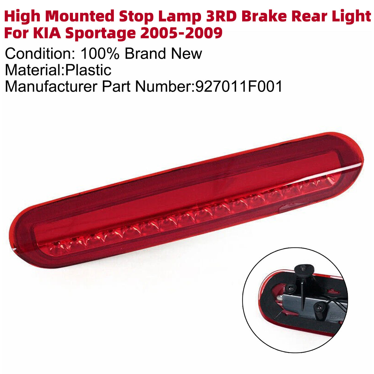 Luce Stop Elevata 3ª Luce Posteriore Per KIA Sportage 2005-2009