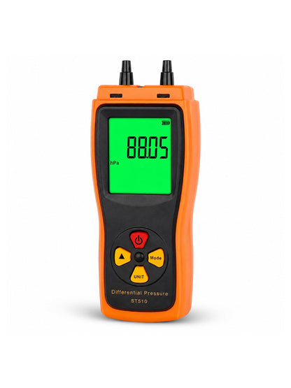 ST510 Per Bassa Pressione Misuratore Di Pressione Dell'Aria Preciso 0~100Hpa