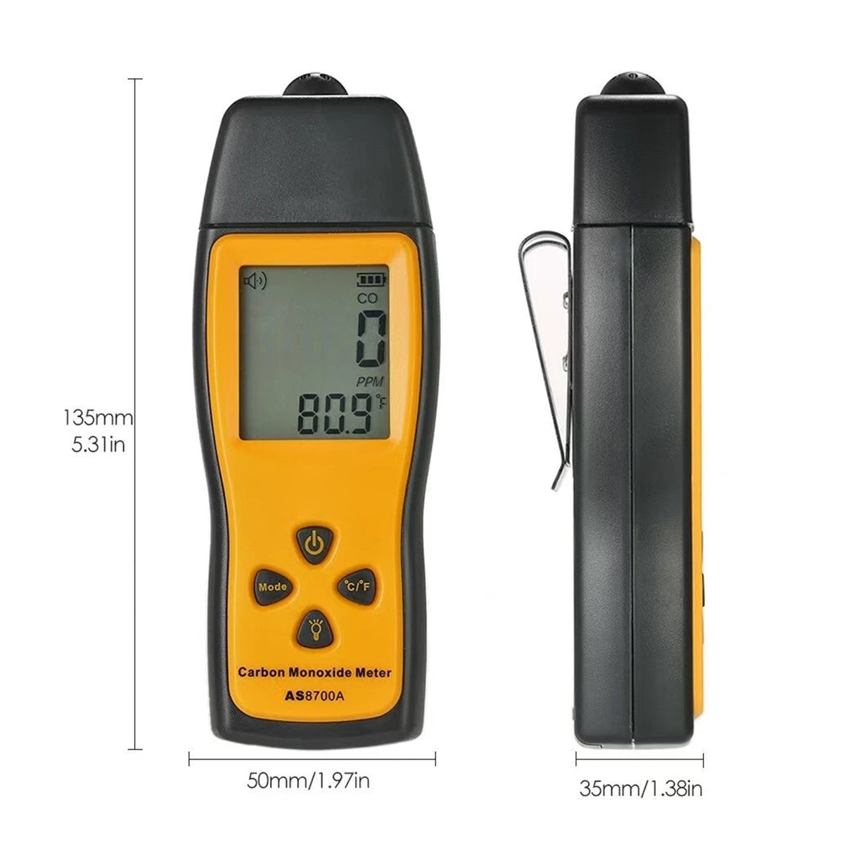 Misuratore Di Monossido Di Carbonio AS8700A Analizzatore Di Perdite Rilevatore