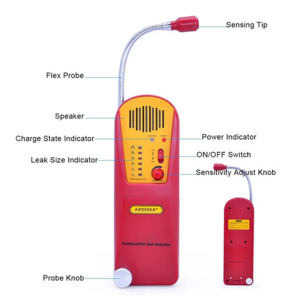 AR8800A+ Rilevatore Di Perdite Di Gas Combustibile Per Test Del Gas Naturale