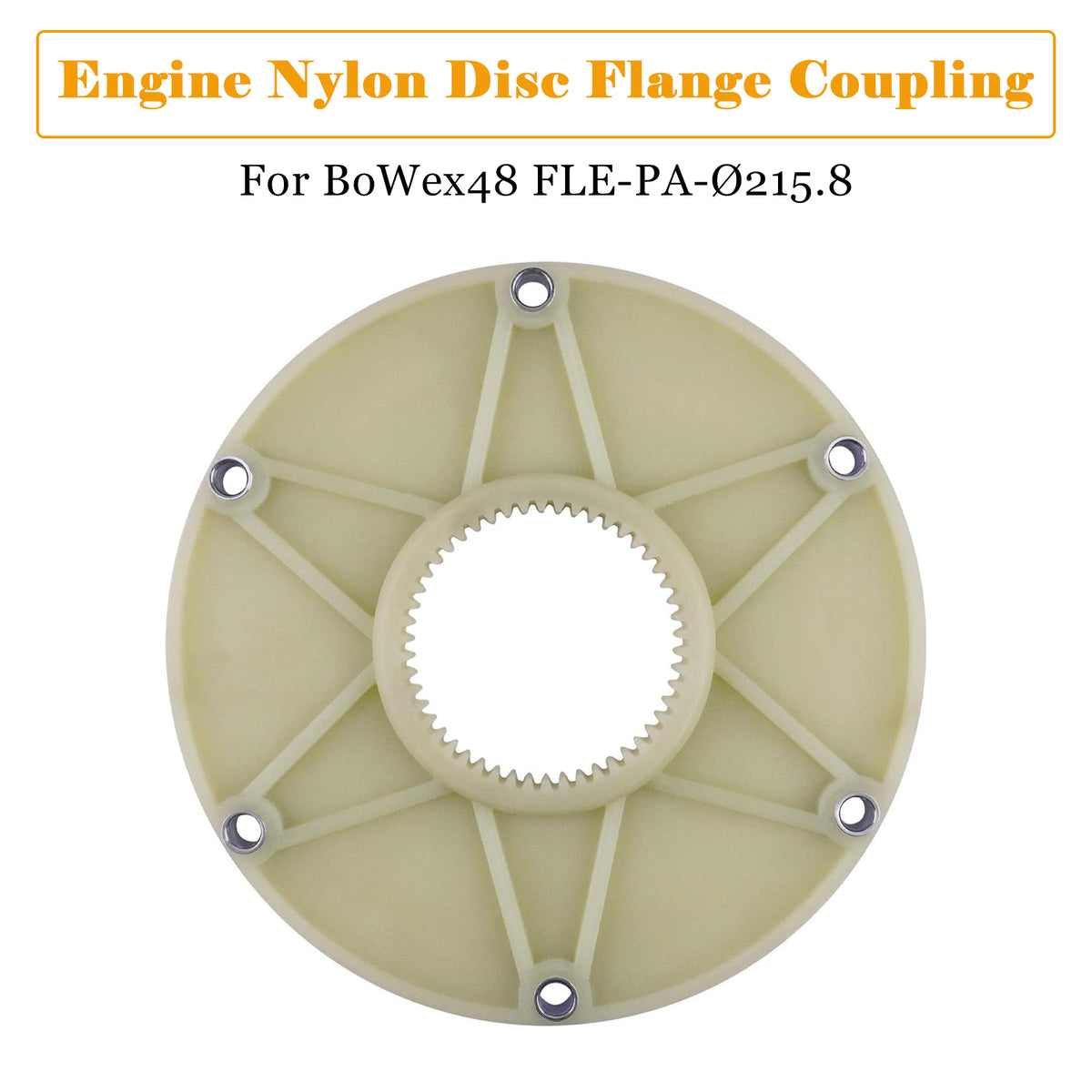 Adatto Per Bowex48 Fle-Pa-Ø215.8 Giunto Flangiato A Disco In Nylon Motore