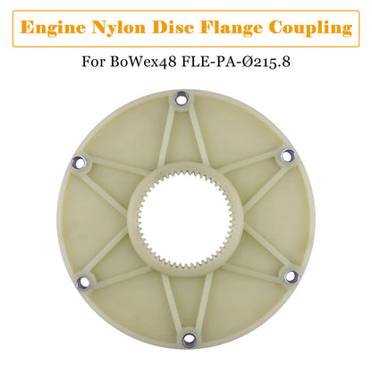 Adatto Per Bowex48 Fle-Pa-Ø215.8 Giunto Flangiato A Disco In Nylon Motore