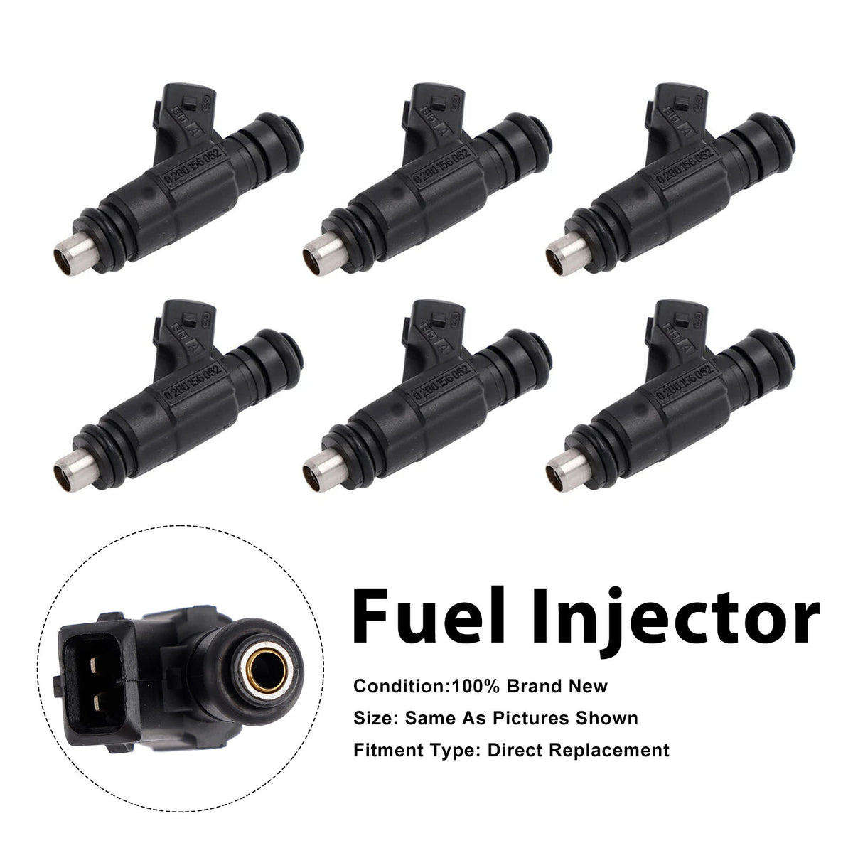 6X Iniettore Carburante Per BMW 3 Series M3 2000-2006 Z3 2001-2003 0280156052