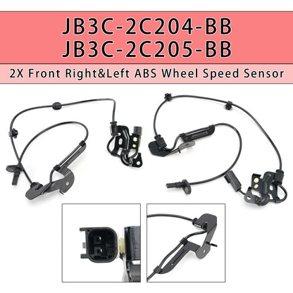 2X Sensore ABS Ruota Anteriore D&S per Ford JB3C-2C204-BB JB3C-2C205-BB