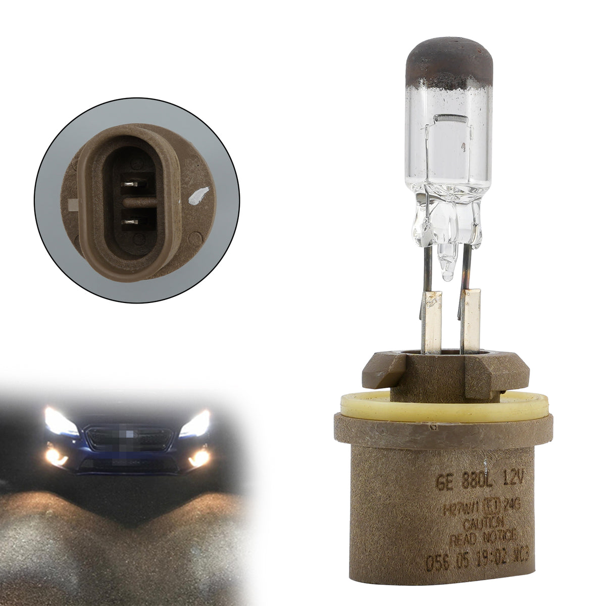 Lampada antibrouillard alogena standard H27W/1 880L 12V 27W PGJ13 Per GE