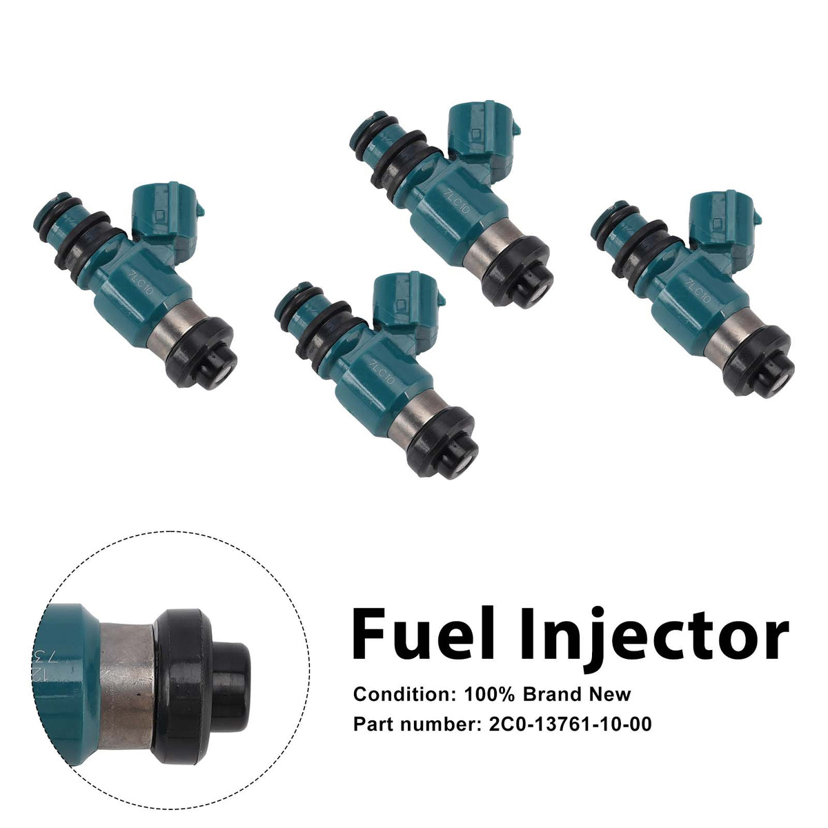 4PC Iniettori carburante 2C0-13761-10-00 per Yamaha YZF R6 06-07 TMAX 15-16