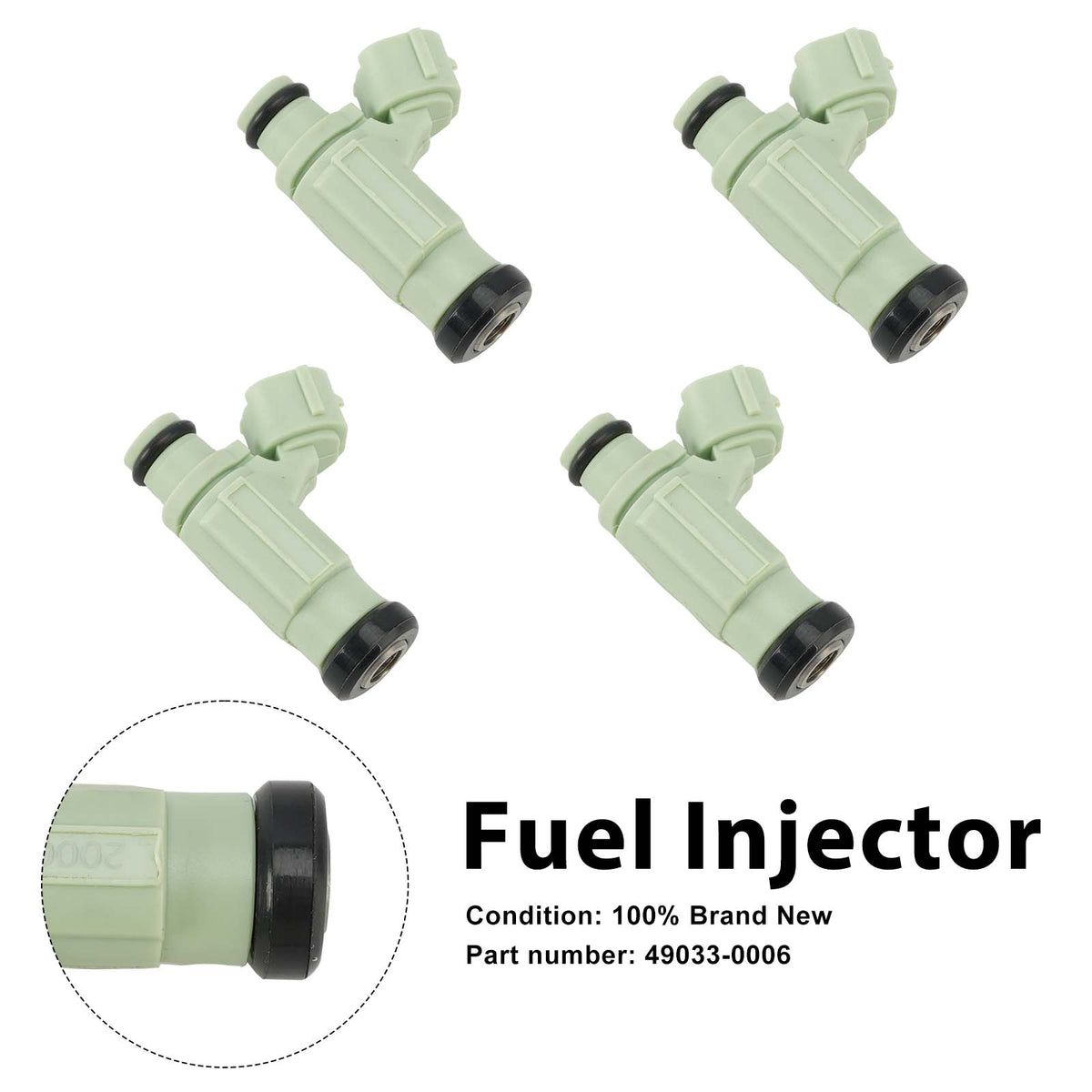 4PC Iniettori carburante 49033-0006 per Kawasaki NINJA ZX636 ZX-6R 2004-2006