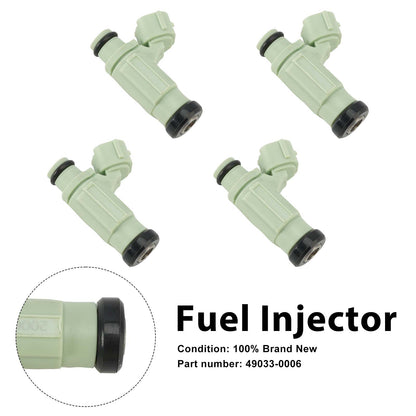 4PC Iniettori carburante 49033-0006 per Kawasaki NINJA ZX636 ZX-6R 2004-2006