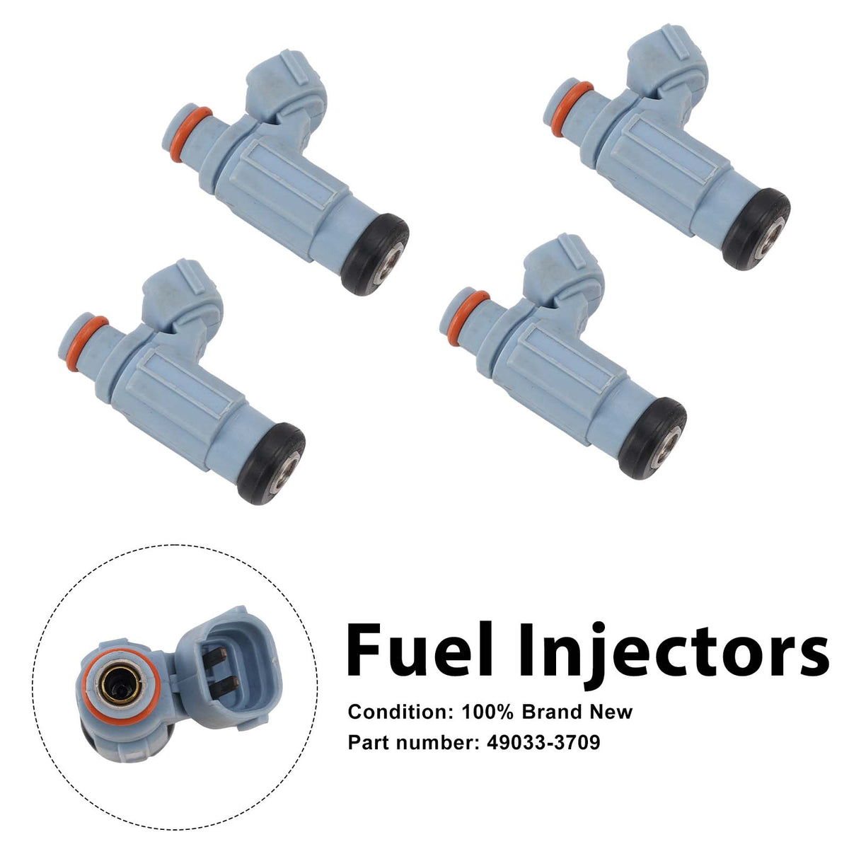 4PC Iniettori carburante 49033-3709 per Kawasaki JET SKI ULTRA 310 ULTRA 300