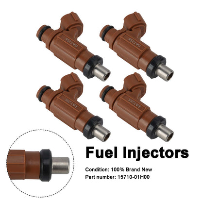 4PC Iniettori carburante 15710-01H00 per Suzuki GSXR600 GSXR750 2006-2007