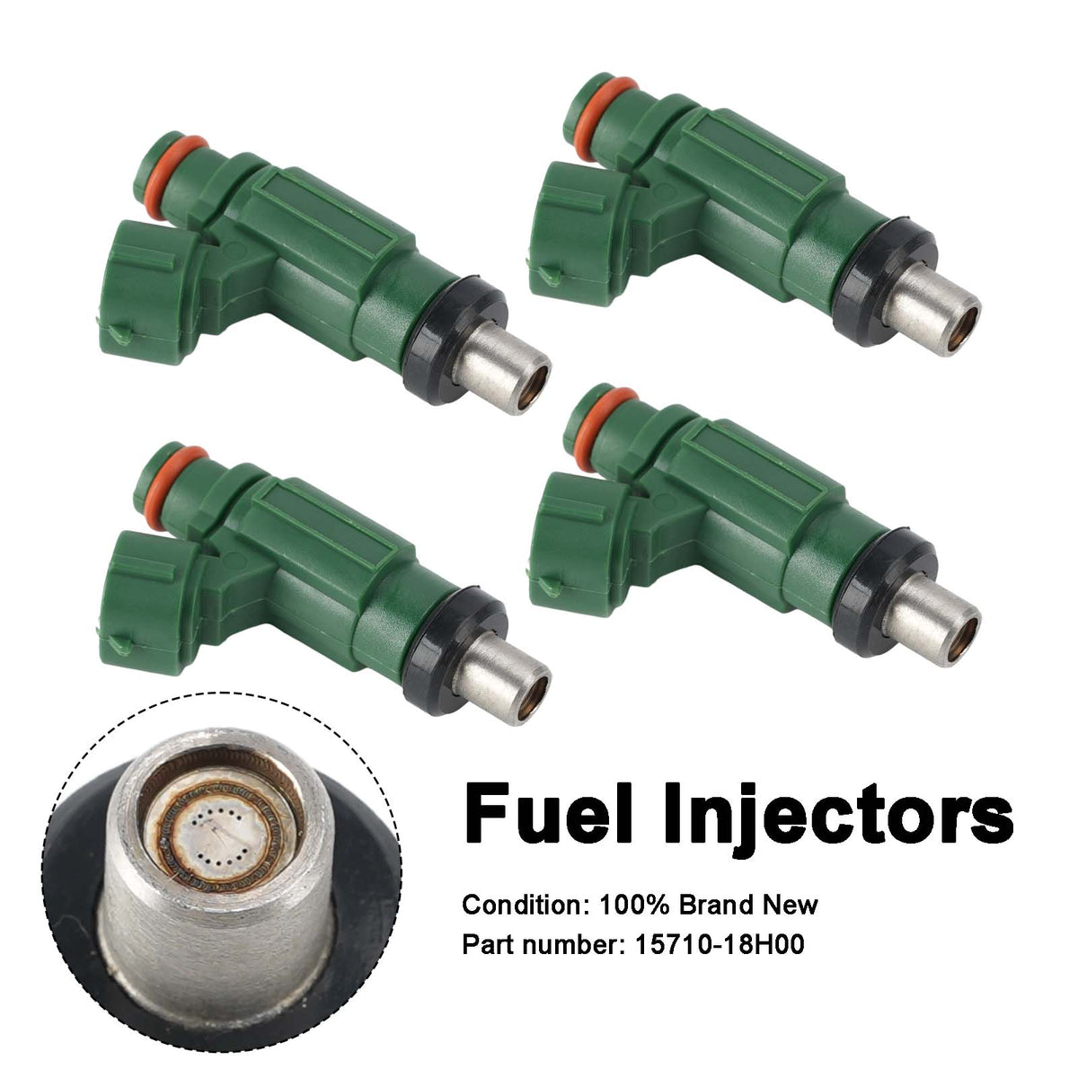 4PC Iniettori carburante 15710-18H00 per Suzuki Bandit 1250S GSF1250SA GSX1250FA