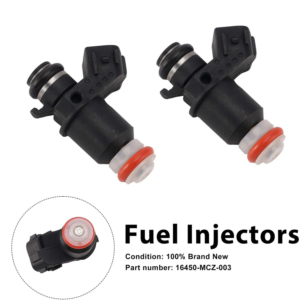 2PC Iniettori carburante 16450-MCA-013 16450-MCA-003 per Honda Valkyrie 1800 GL1800 FSC600A