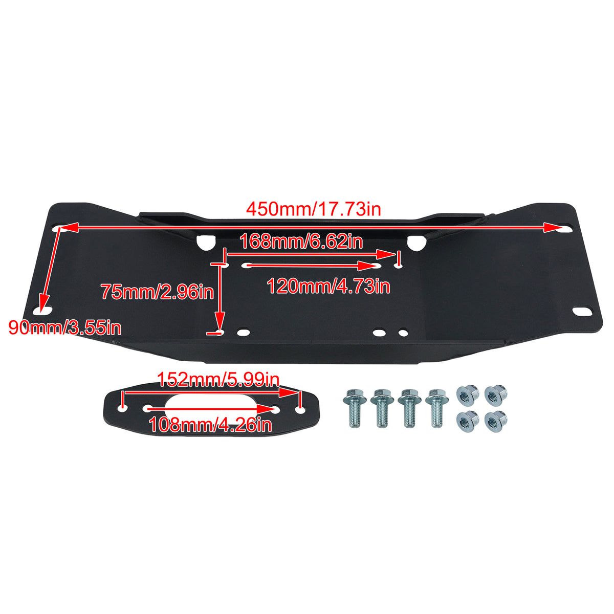 Staffa Piastra Di Montaggio Verricello Per Polaris Ranger Midsize Sp 570 22-25