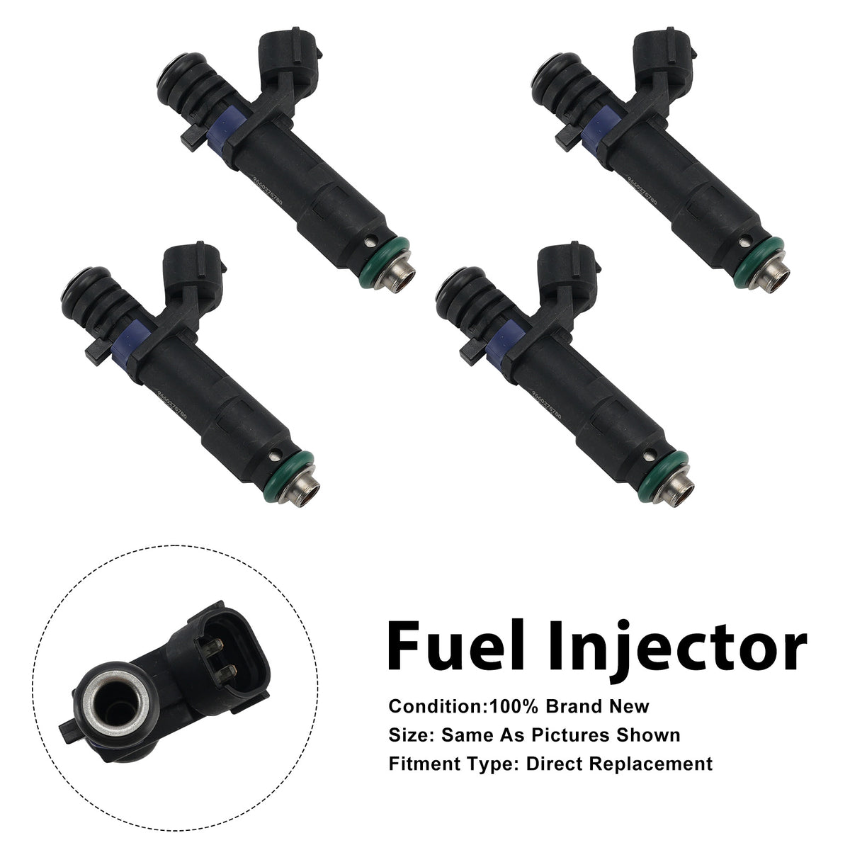 4X Iniettore Carburante Per Citroën C4 Coupe 2006-07 C5 II 2004-2008 9660275780