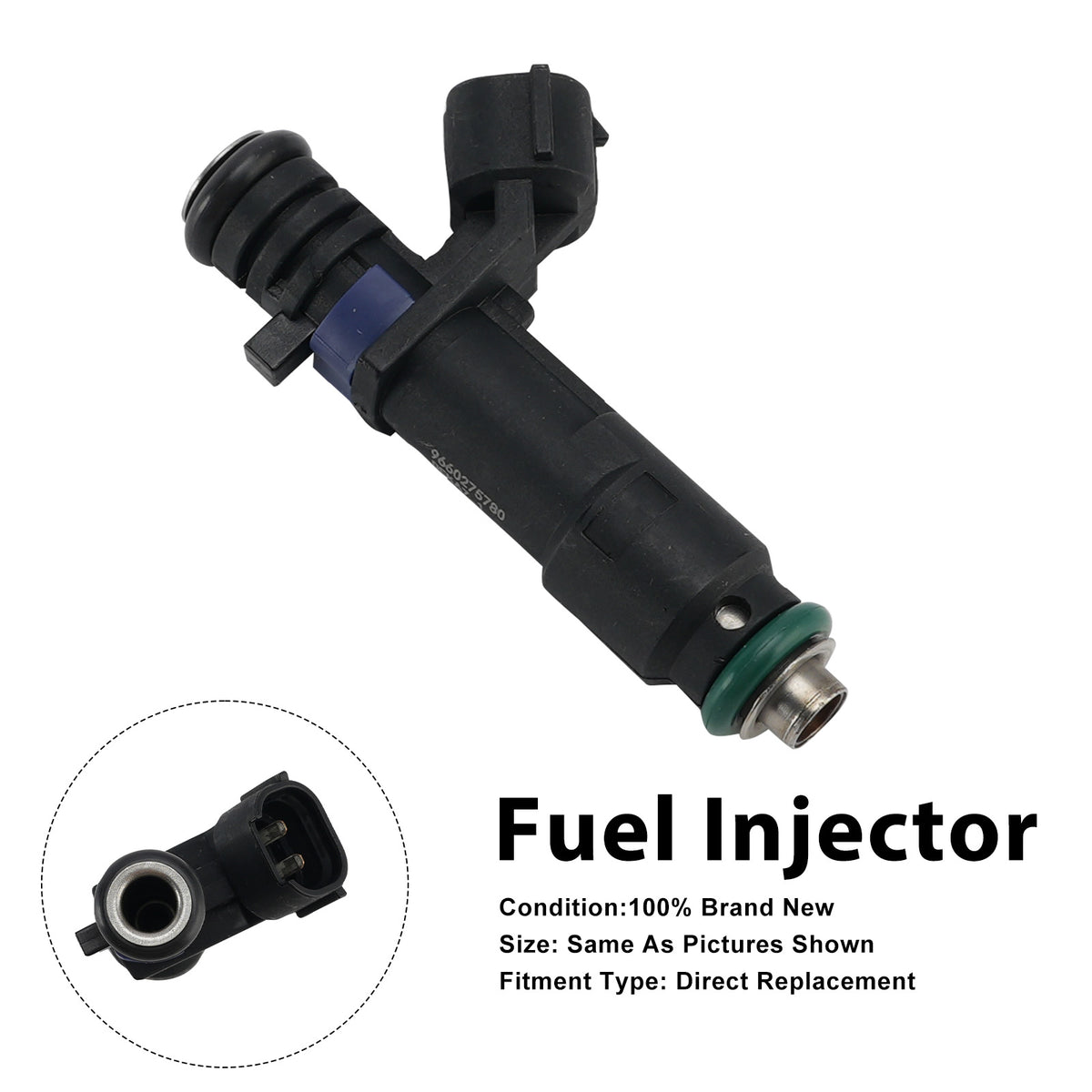 1X Iniettore Carburante Per Citroën C4 Coupe 2006-07 C5 II 2004-2008 9660275780