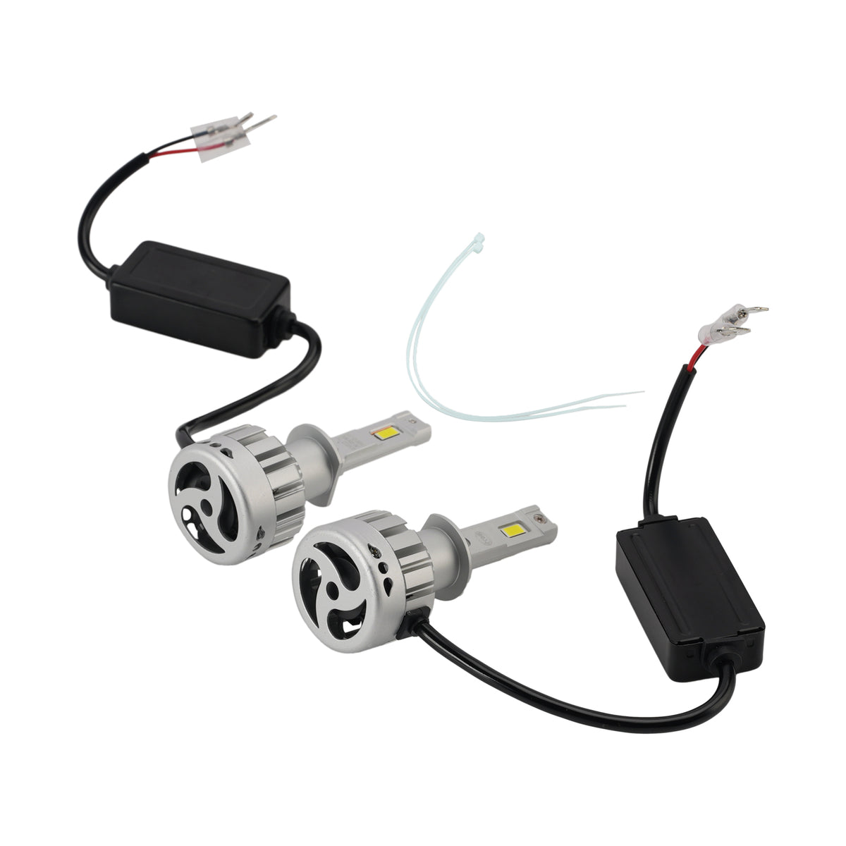 Kit Lampada LED Faro Abbagliante Anabbagliante H1 12V 55W 6500K 4000LM Per HELLA