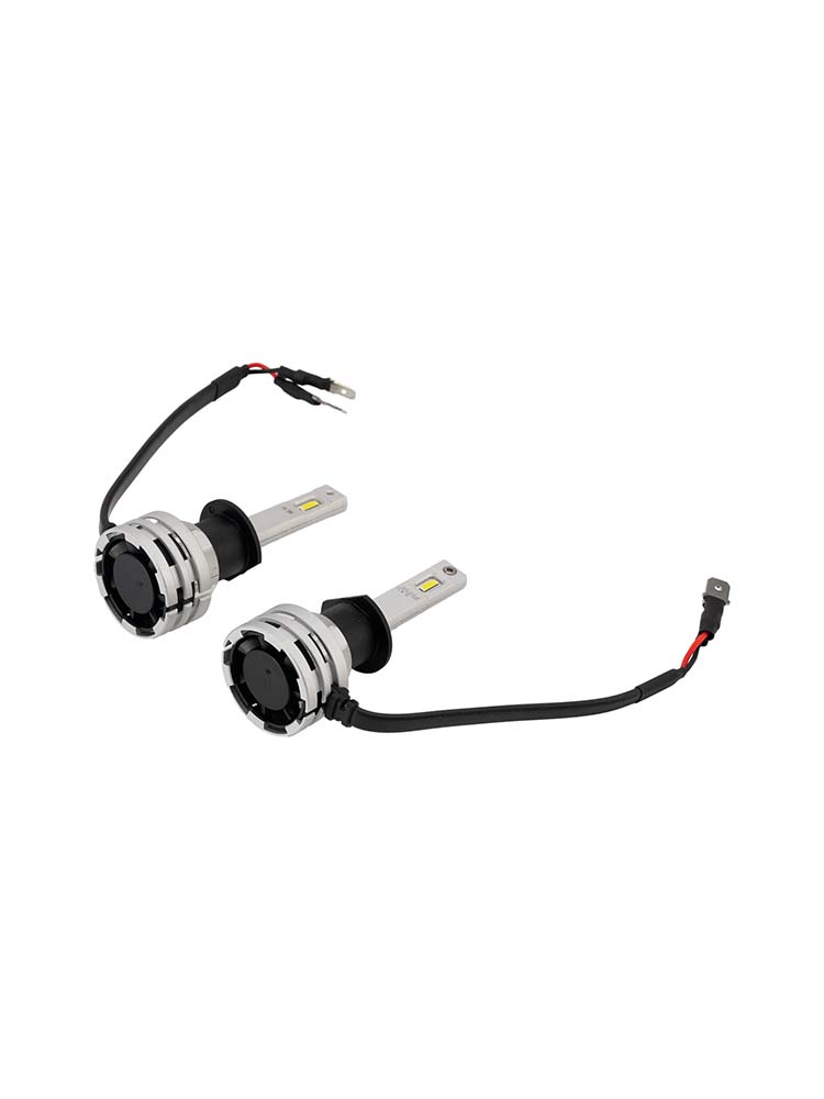 Kit Lampada LED Faro Bi-luce H1 12V 24W 6500K Raffreddata Ventola Per HELLA