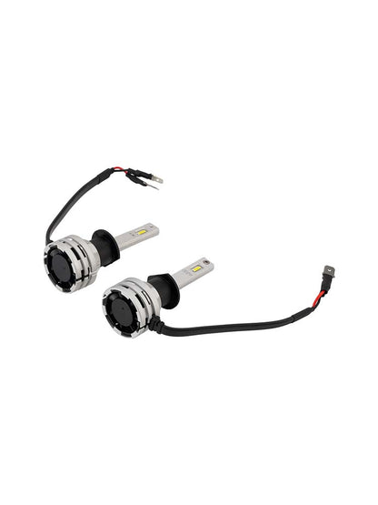 Kit Lampada LED Faro Bi-luce H1 12V 24W 6500K Raffreddata Ventola Per HELLA