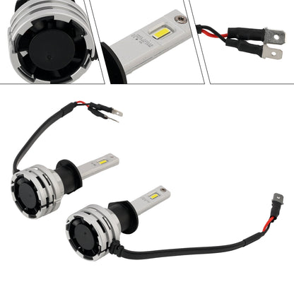Kit Lampada LED Faro Bi-luce H1 12V 24W 6500K Raffreddata Ventola Per HELLA