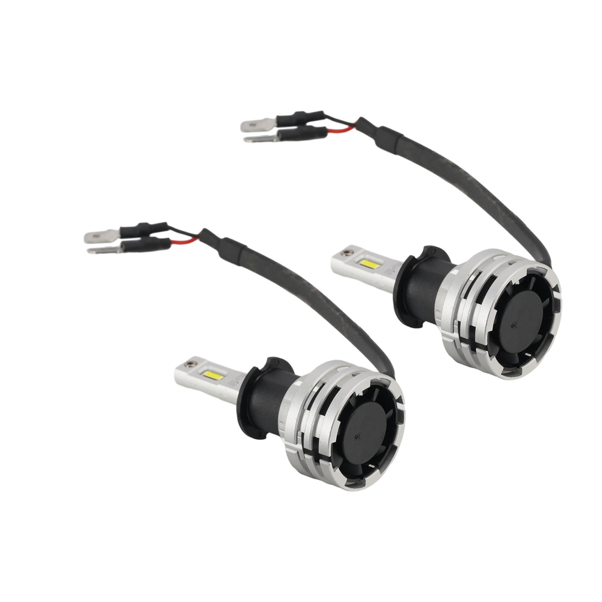 Kit Lampada LED Faro Bi-luce H3 12V 24W 6500K Raffreddata Ventola Per HELLA