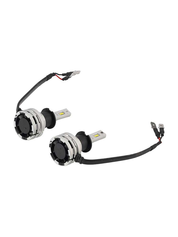 Kit Lampada LED Faro Bi-luce H3 12V 24W 6500K Raffreddata Ventola Per HELLA