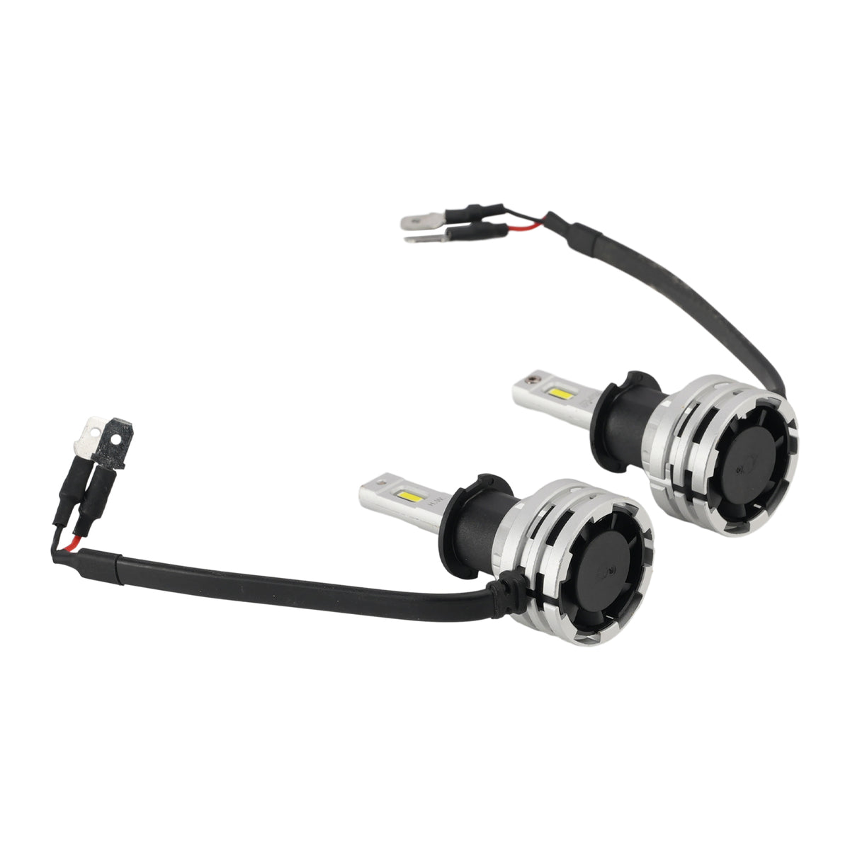 Kit Lampada LED Faro Bi-luce H3 12V 24W 6500K Raffreddata Ventola Per HELLA