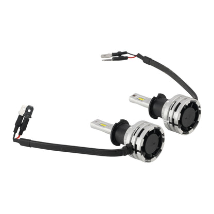 Kit Lampada LED Faro Bi-luce H3 12V 24W 6500K Raffreddata Ventola Per HELLA