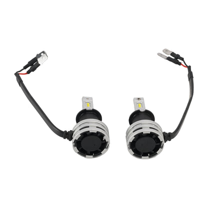 Kit Lampada LED Faro Bi-luce H3 12V 24W 6500K Raffreddata Ventola Per HELLA