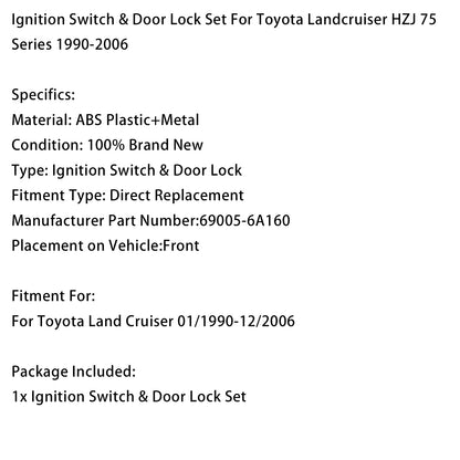 Interruttore di accensione Per Toyota Landcruiser HZJ 75 Series 1990-2006