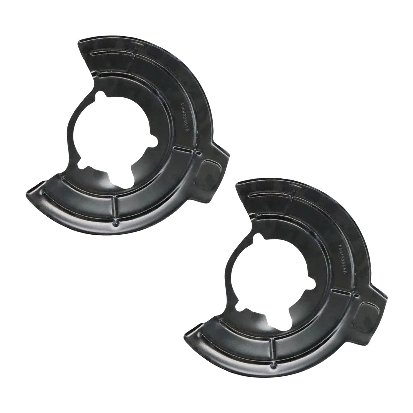 Protezioni antipolvere per freni sinistro e destro 68043286AB compatibili con Jeep Wrangler JK 2007-2018, colore nero.