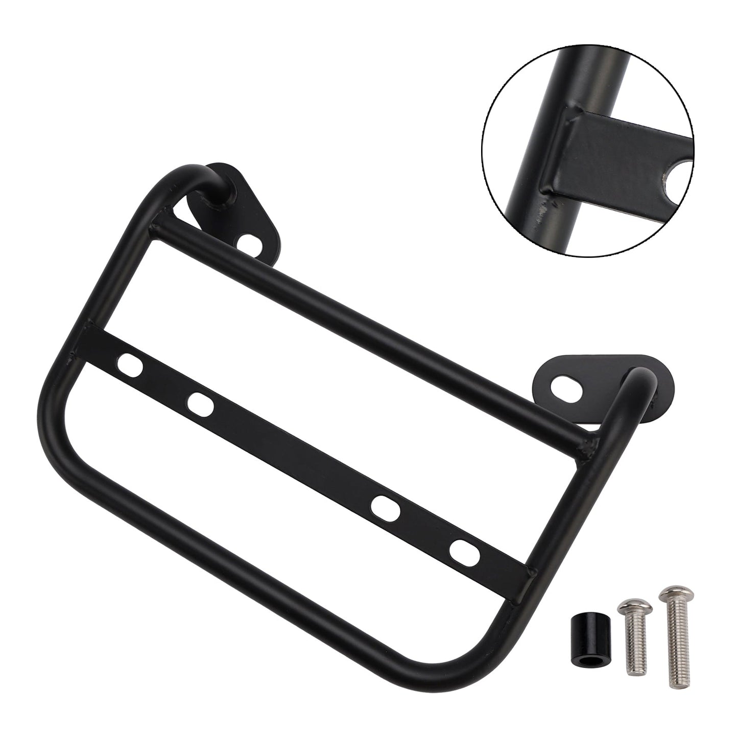 Staffa di montaggio per supporto borsa laterale BMW R12 2024-2025, acciaio nero, sinistra + destra