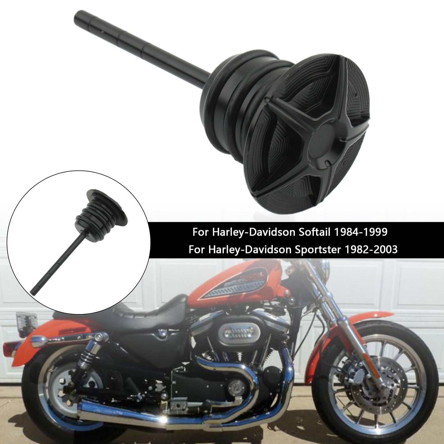 Tappo del serbatoio dell'astina di livello dell'olio per Softail 84-99 Sportster 82-03