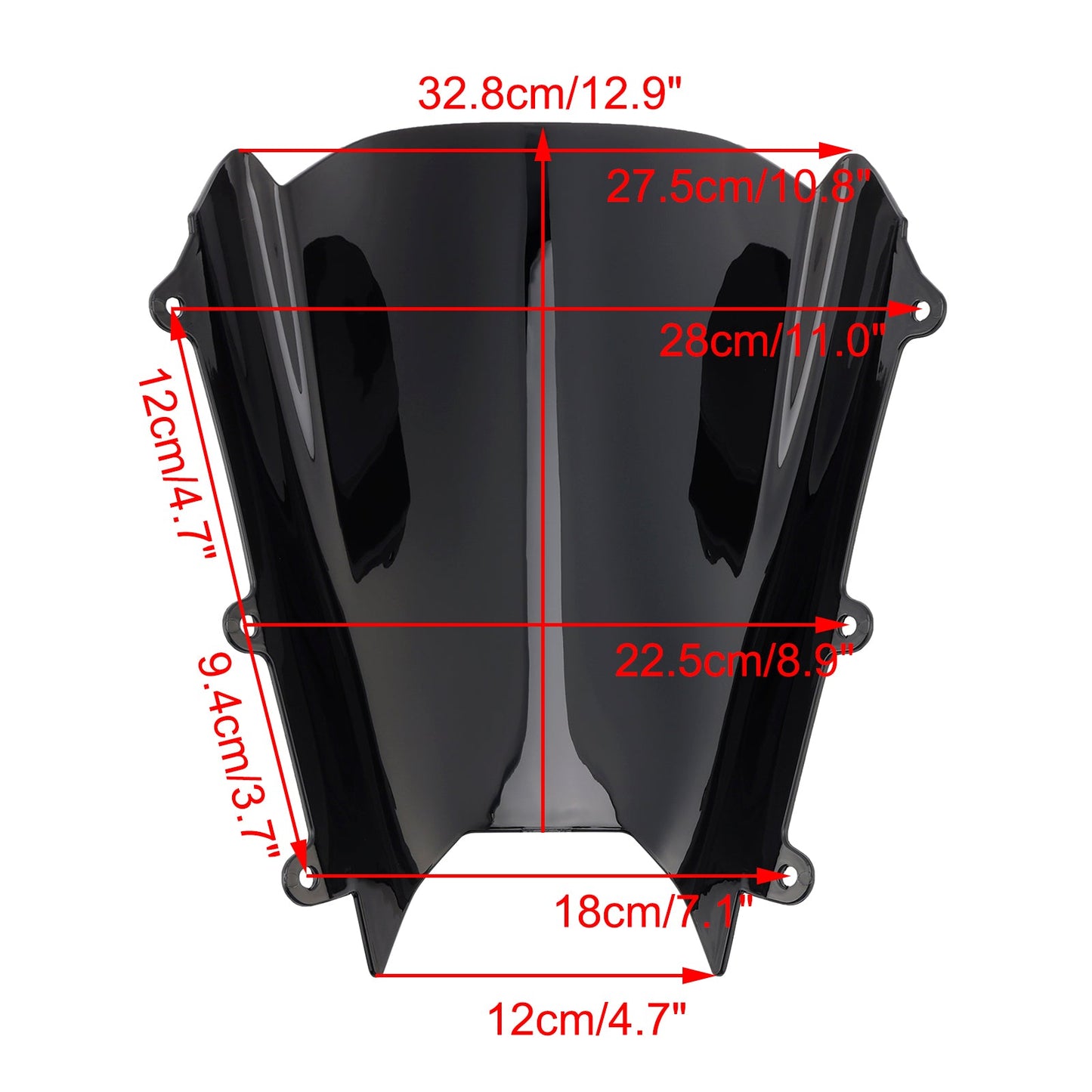 Parabrezza adatto per Suzuki GSX-8R GSX-8R 2024-2025 Nero