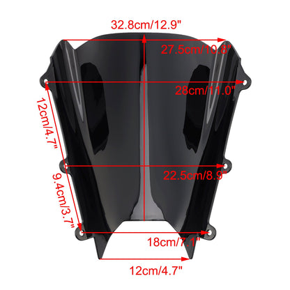 Parabrezza adatto per Suzuki GSX-8R GSX-8R 2024-2025 Nero
