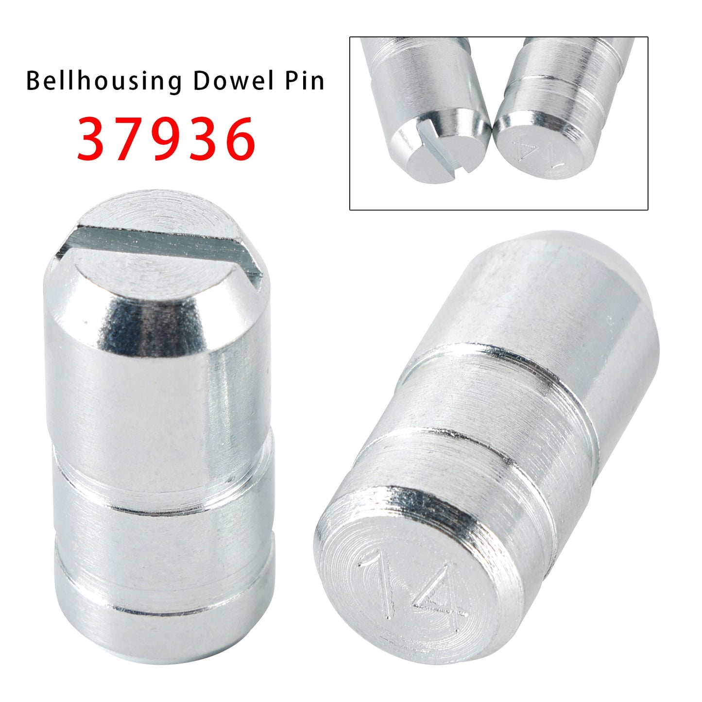 2 pezzi 37936 0,014"" offset 1,328"" L perno di centraggio per campana