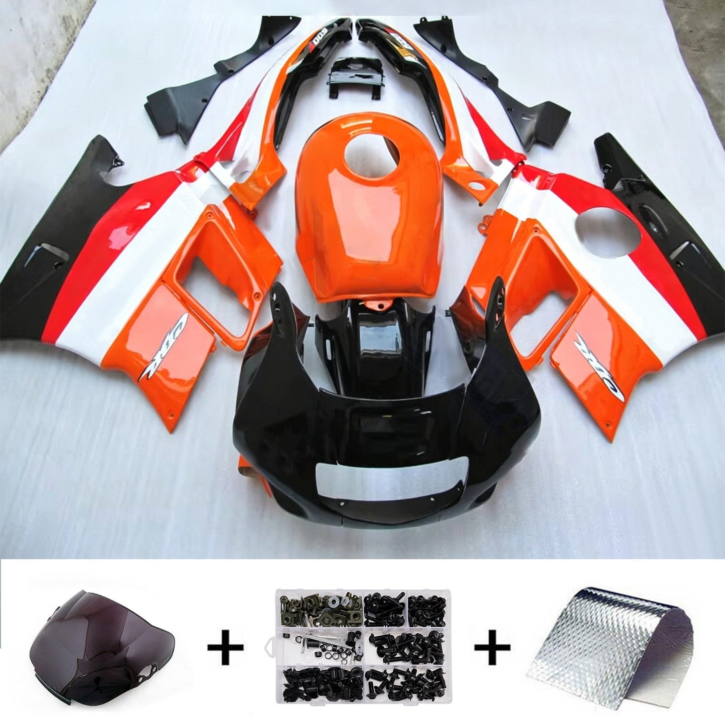 Kit di carene in plastica ABS stampate a iniezione per Honda CBR600 F2 1991-1994