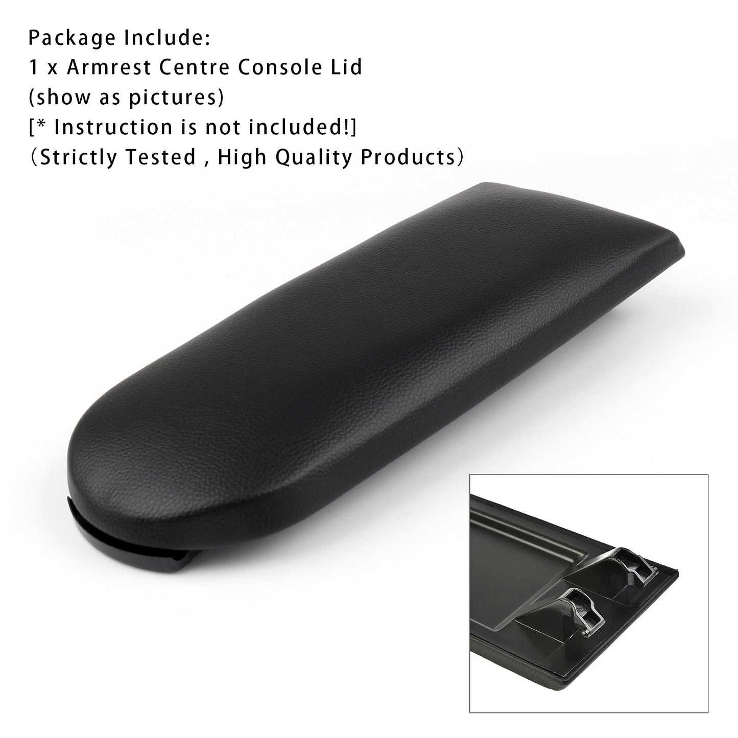 Coperchio della console centrale del bracciolo in pelle nera per VW MK4 Jetta Bora Golf 18D867173