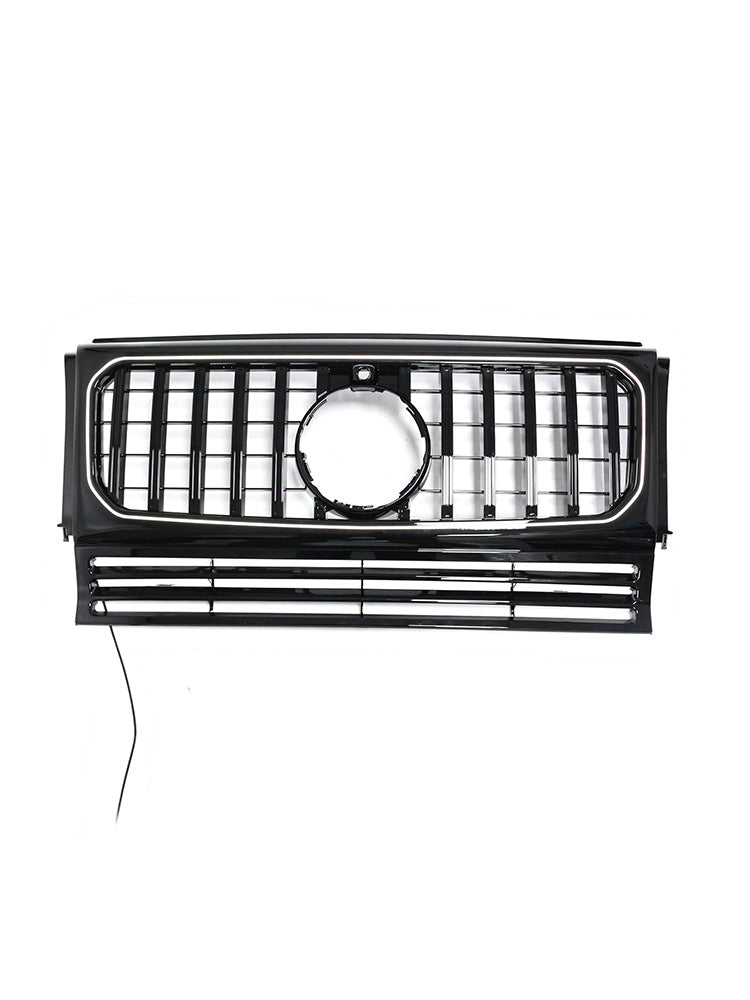 Griglia paraurti anteriore nera per Mercedes Benz Classe G W463, compatibile dal 1990 al 2018.