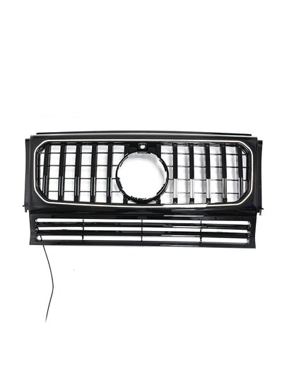 Griglia paraurti anteriore nera per Mercedes Benz Classe G W463, compatibile dal 1990 al 2018.