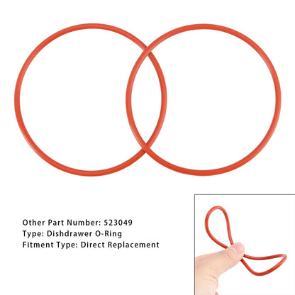 2 pezzi O-ring per cassetti lavastoviglie 523049 per Fisher Paykel