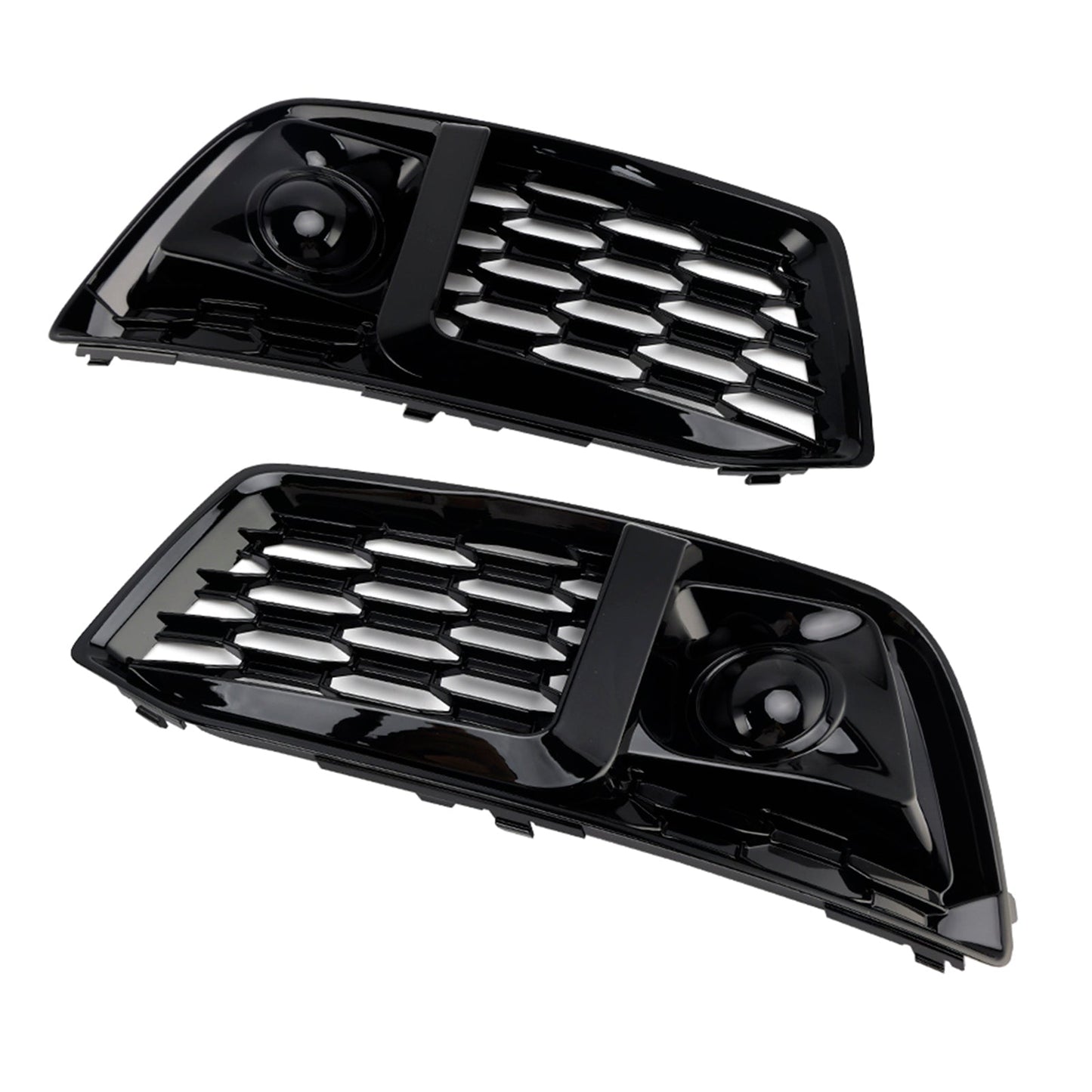 2018-2022 Adatto ad Audi Q5 2PCS Copertura paraurti anteriore Griglia Griglia Inserto cornice con ACC