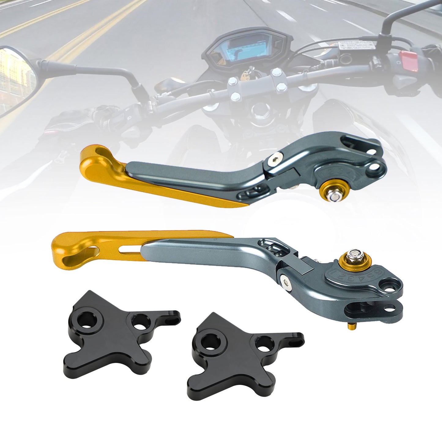 Leva freno frizione regolabile adatta per Piaggio MP3 300 16-18 MP3 350 18-19