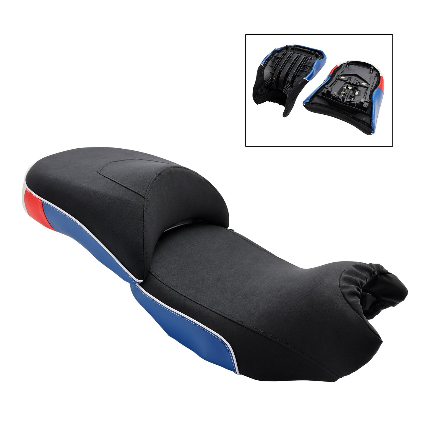 Sella passeggero completa per BMW R1200GS/GS ADV 2014-2018, blu