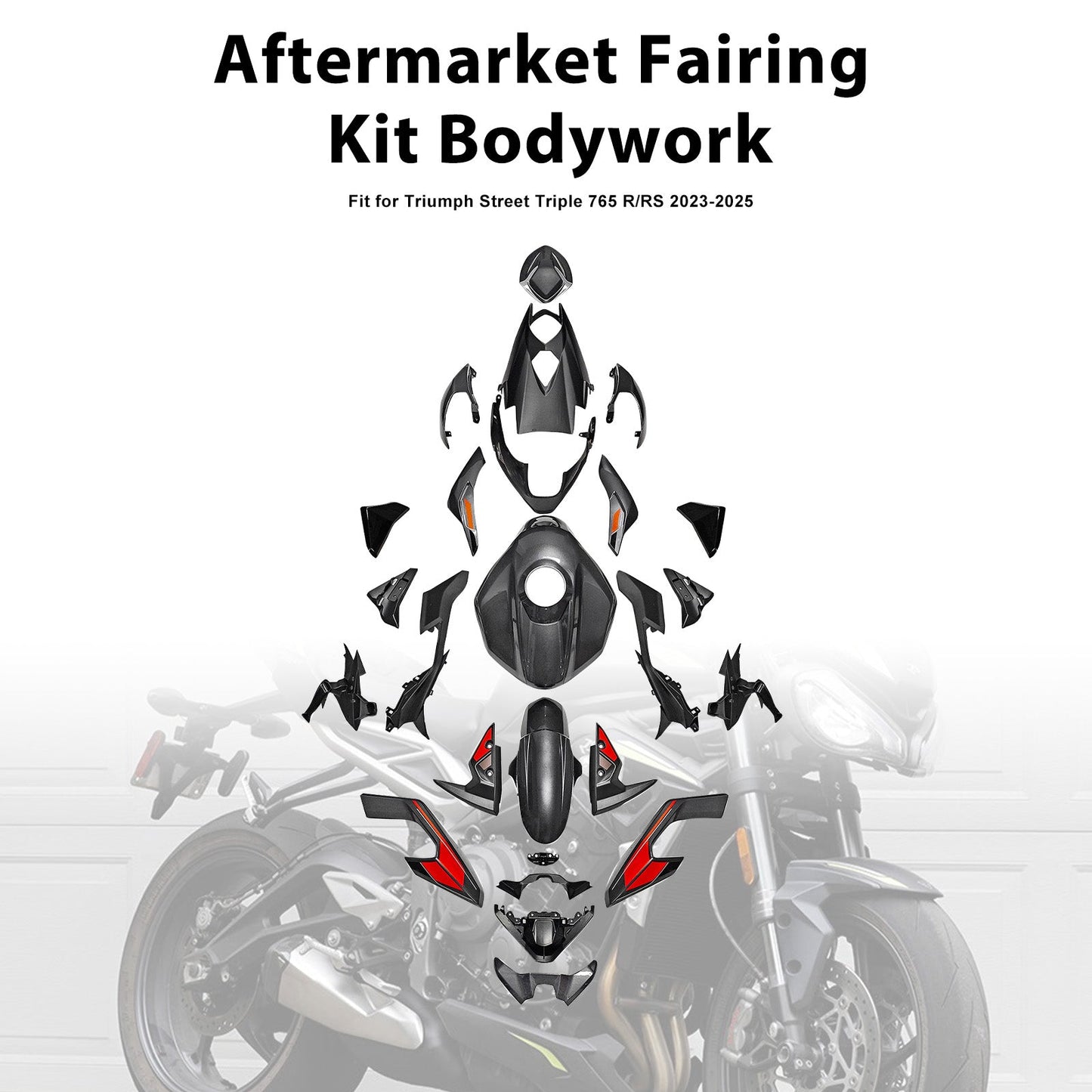 Kit di carene stampate a iniezione per Street Triple 765 R/RS 2023-2025